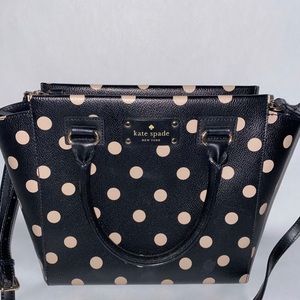 Kate Spade Camryn Black Polka Dot Bag